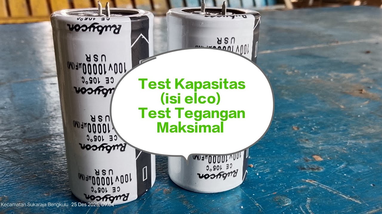 TEST  ELCO RUBYCON PUTIH USR 10000uF / 100V