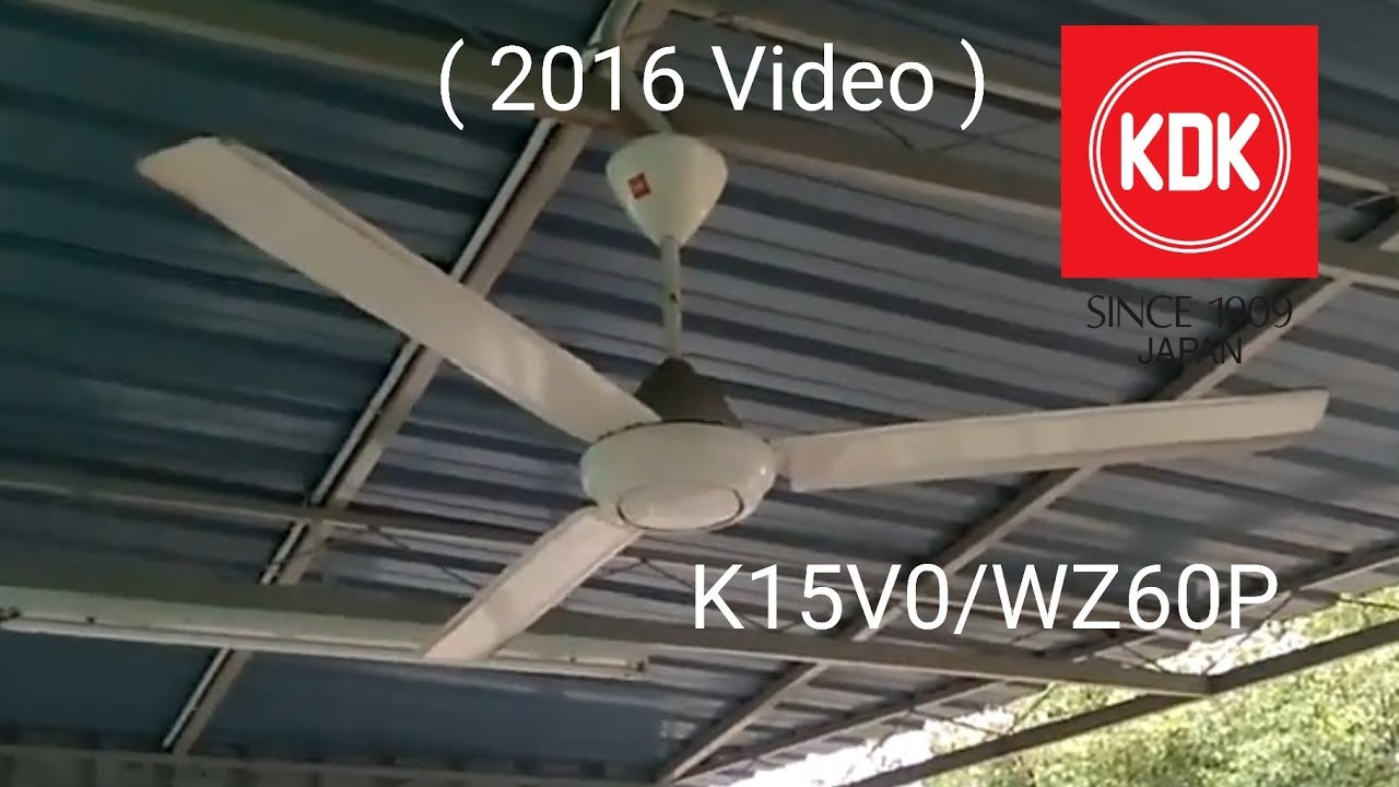 ( 2016 Video ) KDK " K15V0/WZ60P " Industrial Ceiling Fan In a Mosque