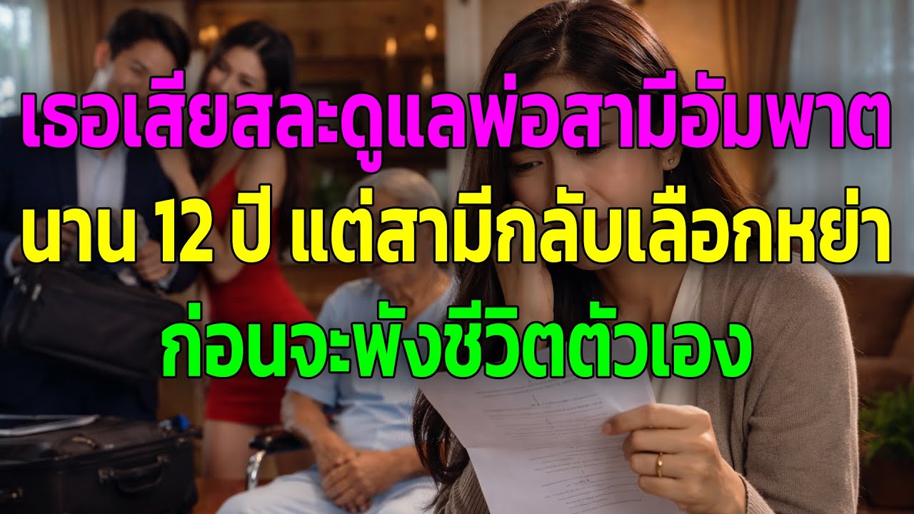 เธอเสียสละดูแลพ่อสามีอัมพาตนาน 12 ปี แต่สามีกลับเลือกหย่า ก่อนจะพังชีวิตตัวเอง