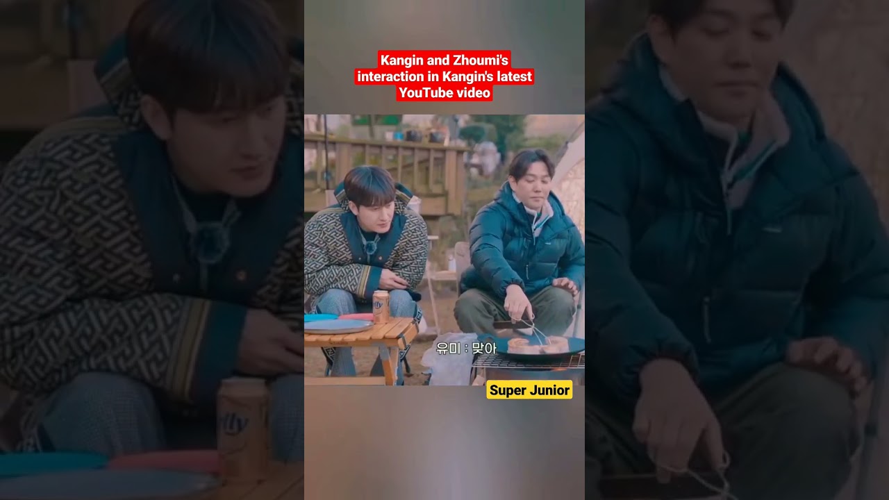 Kangin and Zhoumi's interaction in Kangin's latest YouTube video