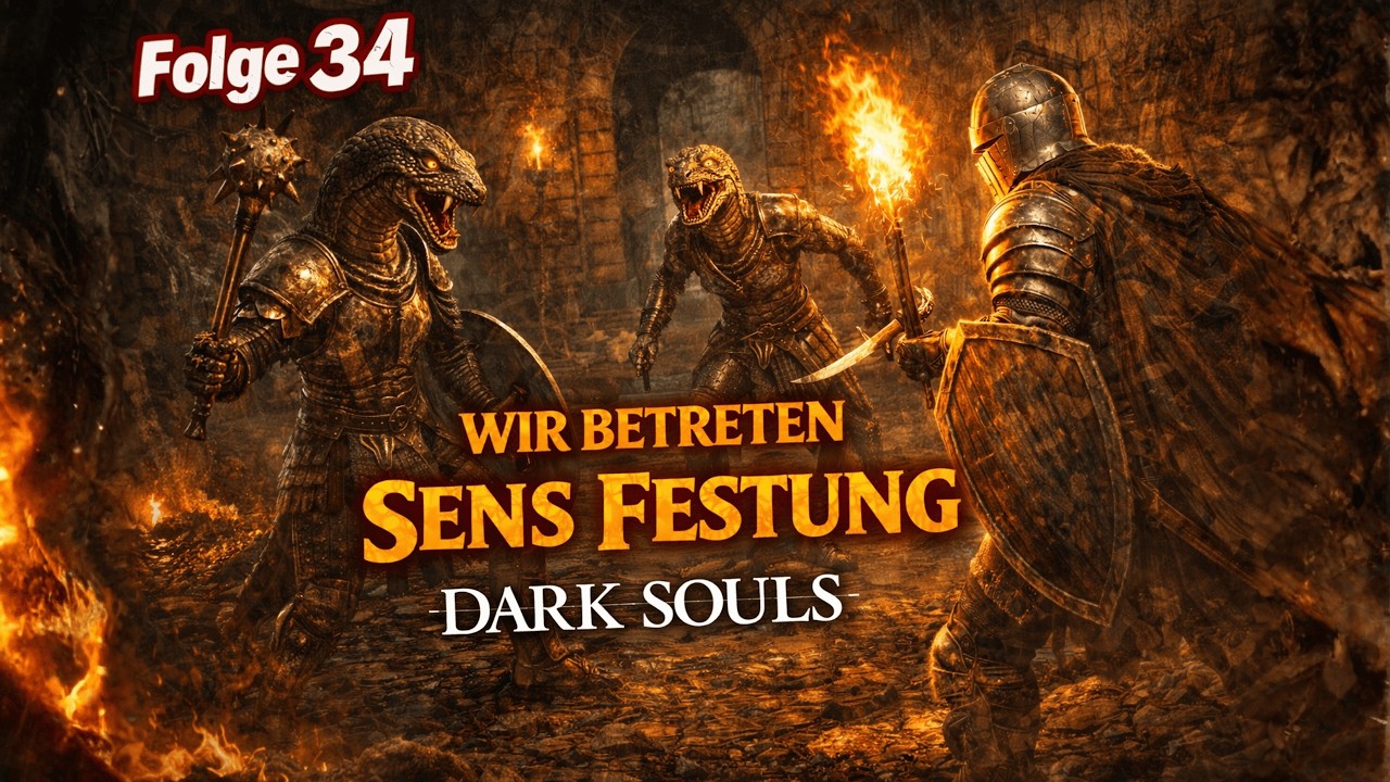 Dark Souls [Blind] #034 - Eine Festung voller Echsenmenschen?!