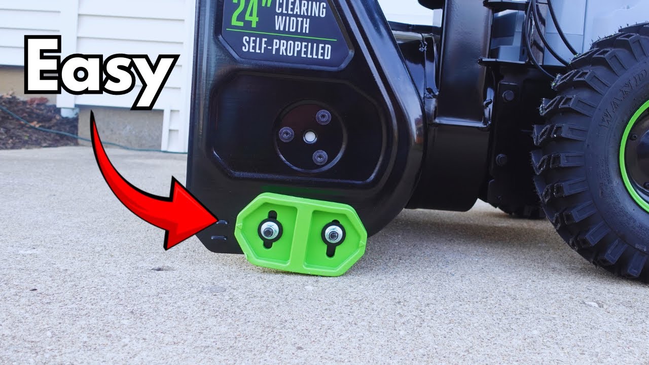 How to Adjust SKID SHOES on a Snow Blower (EGO - or any other brand)
