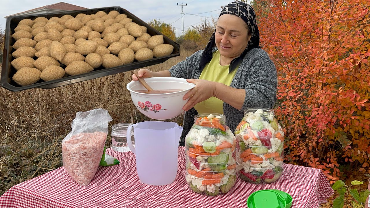 Turşu kurmanın tam zamanı karışık turşu kuruyoruz❗️|Münnever arkadaşıma yemeğe davetliyiz