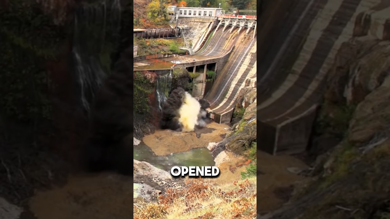 Когда открывается плотина, которая была закрыта в течение многих лет