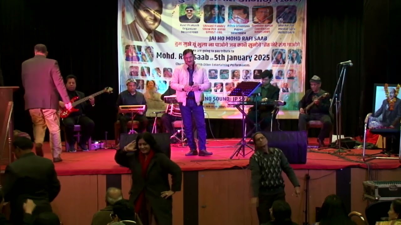 Pradeep Sharma Ji a Play Back Singer Paying Tribute to Legendary Singer Mohd Rafi on 5th Jan 2025.