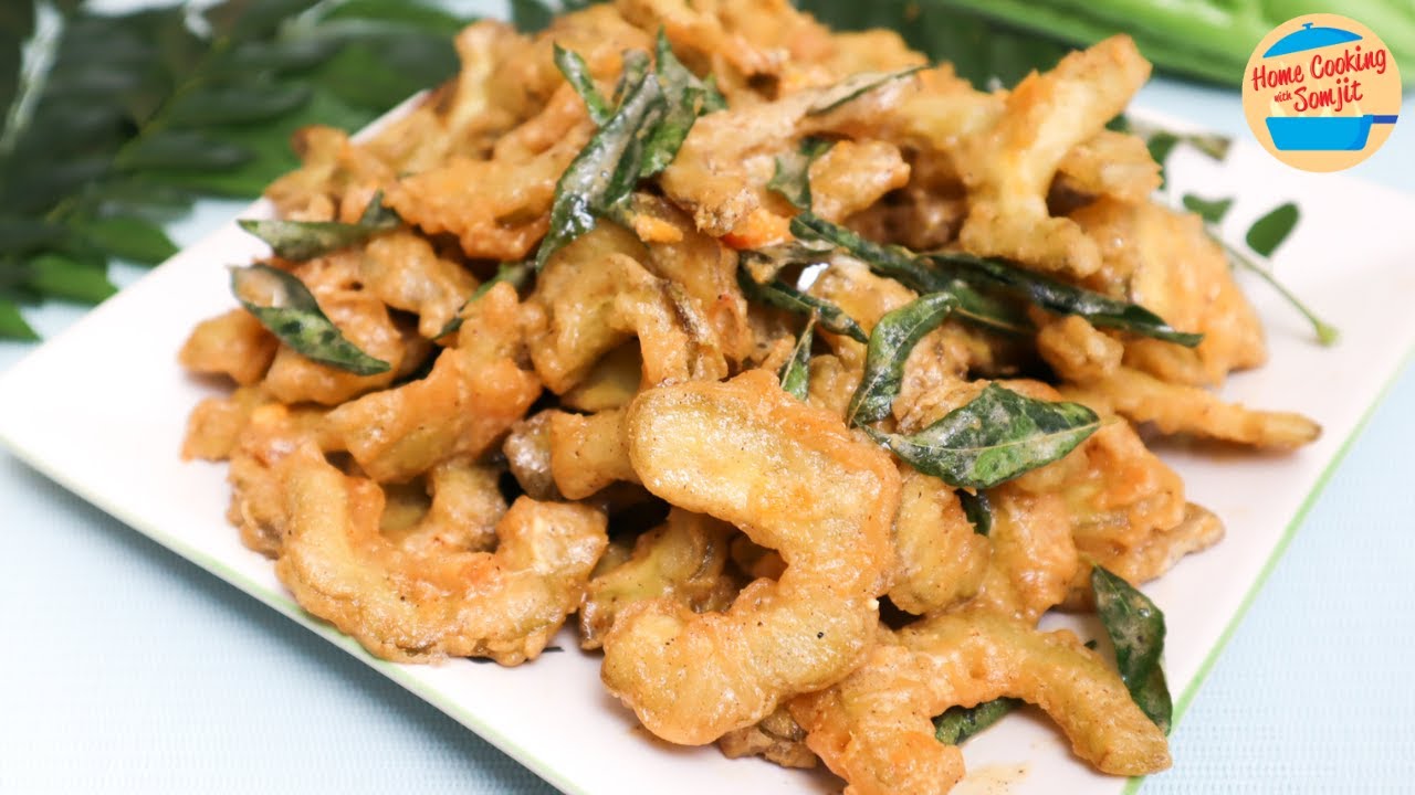 Crispy Salted Egg Yolk Bitter Gourd