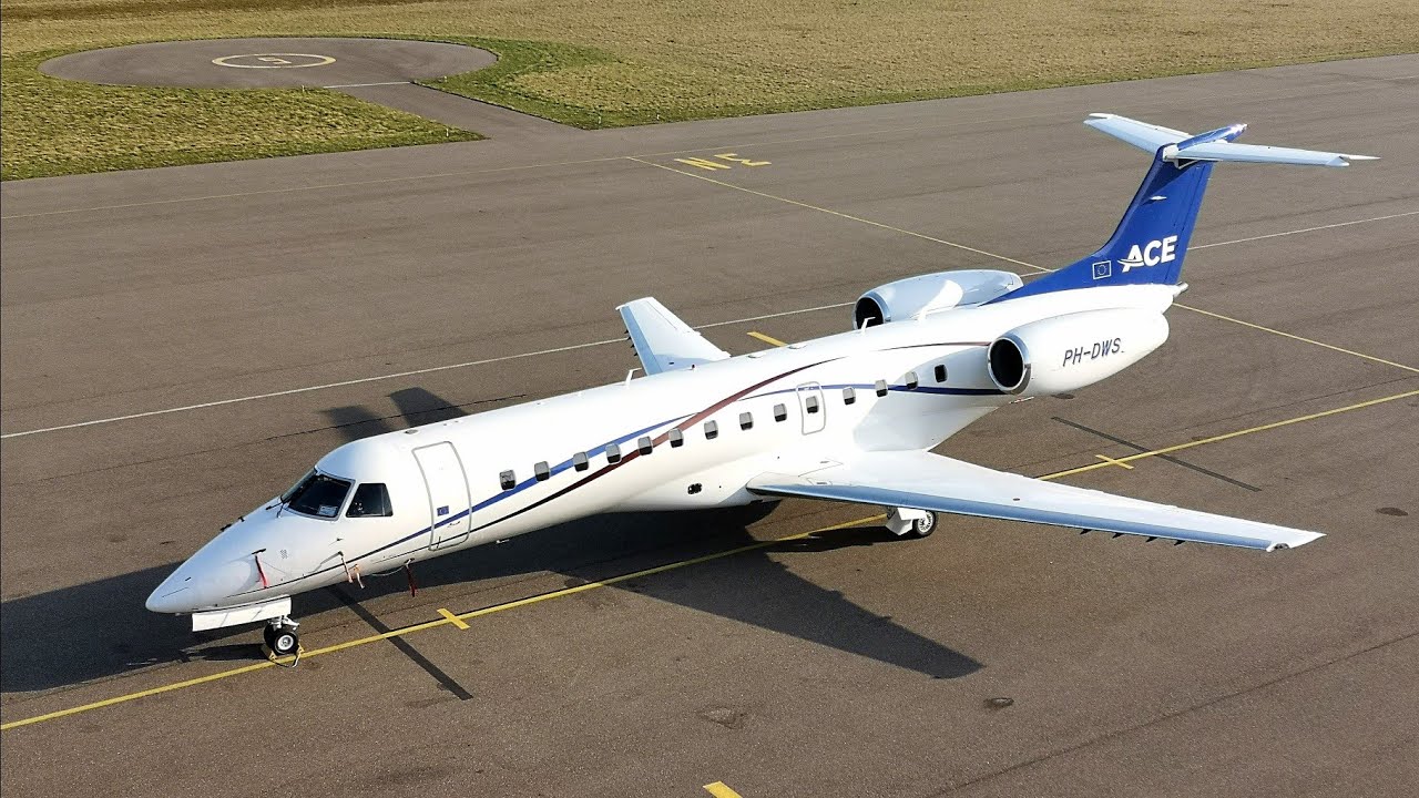 🛩️ Jetnetherlands Embraer ERJ-135 LR PH-DWS / Landing and Taxi to Parking Position 🛩️
