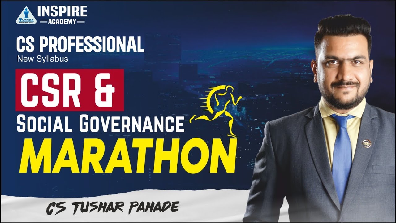CSR GRAND Marathon | CS Professional Corporate Social Responsibility | CS Tushar Pahade
