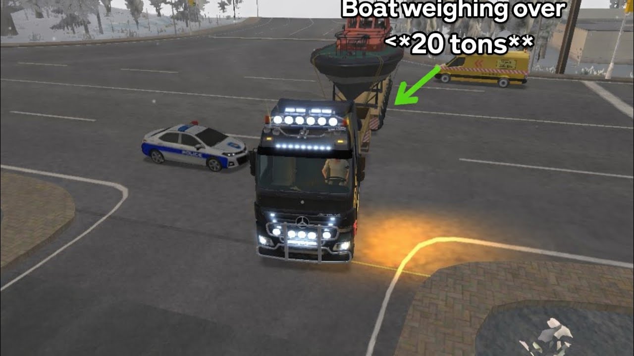 🚛⚓ Transporting a Giant Boat⚖️ The boat weighs over 20 tons 