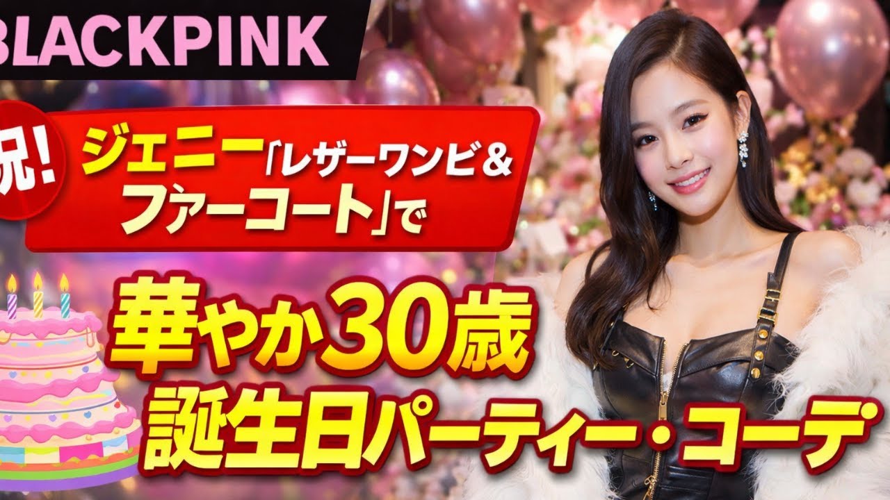BLACKPINKジェニー、30歳誕生日に衝撃変身 レザーワンピ×ファーHashtags: #BLACKPINK #ジェニー #KPOPニュース