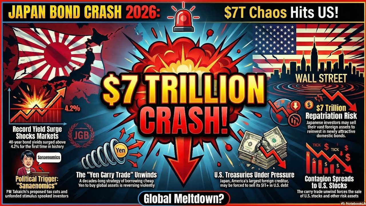 Japan Bond Market Crash 2026: $7 Trillion Chaos & Massive US Impact Explained