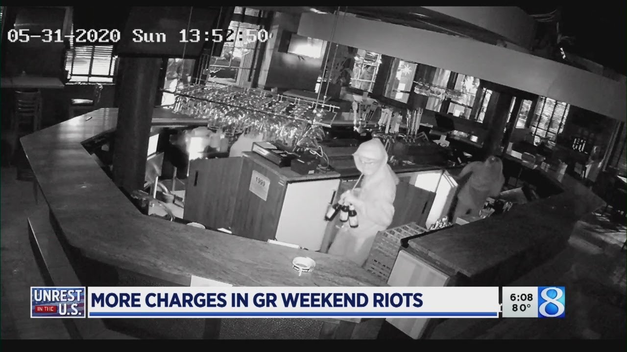 5 more charged, including minor, in downtown GR riot