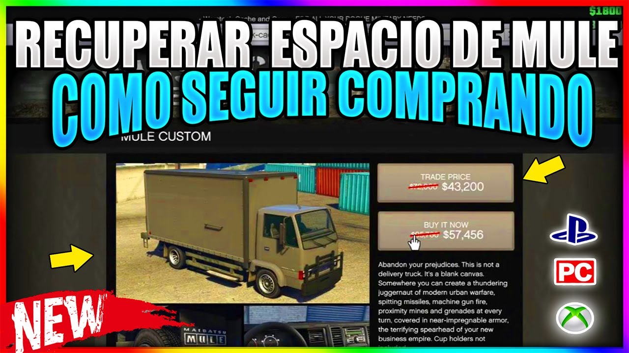 ✅NUEVO COMO RECUPERAR ESPACIO DEL MULE  DUPLICAR COCHES SOLO SIN AYUDA AFTER PATCH GTA 5 ONLINE