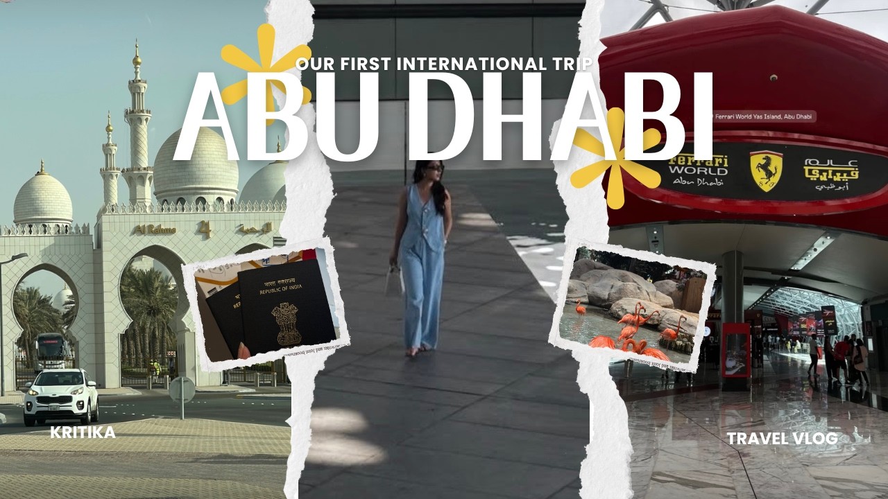 OUR FIRST INTERNATIONAL TRIP🎢❤️||ABU DHABI||EPISODE 1|| KRITIKA SINGH