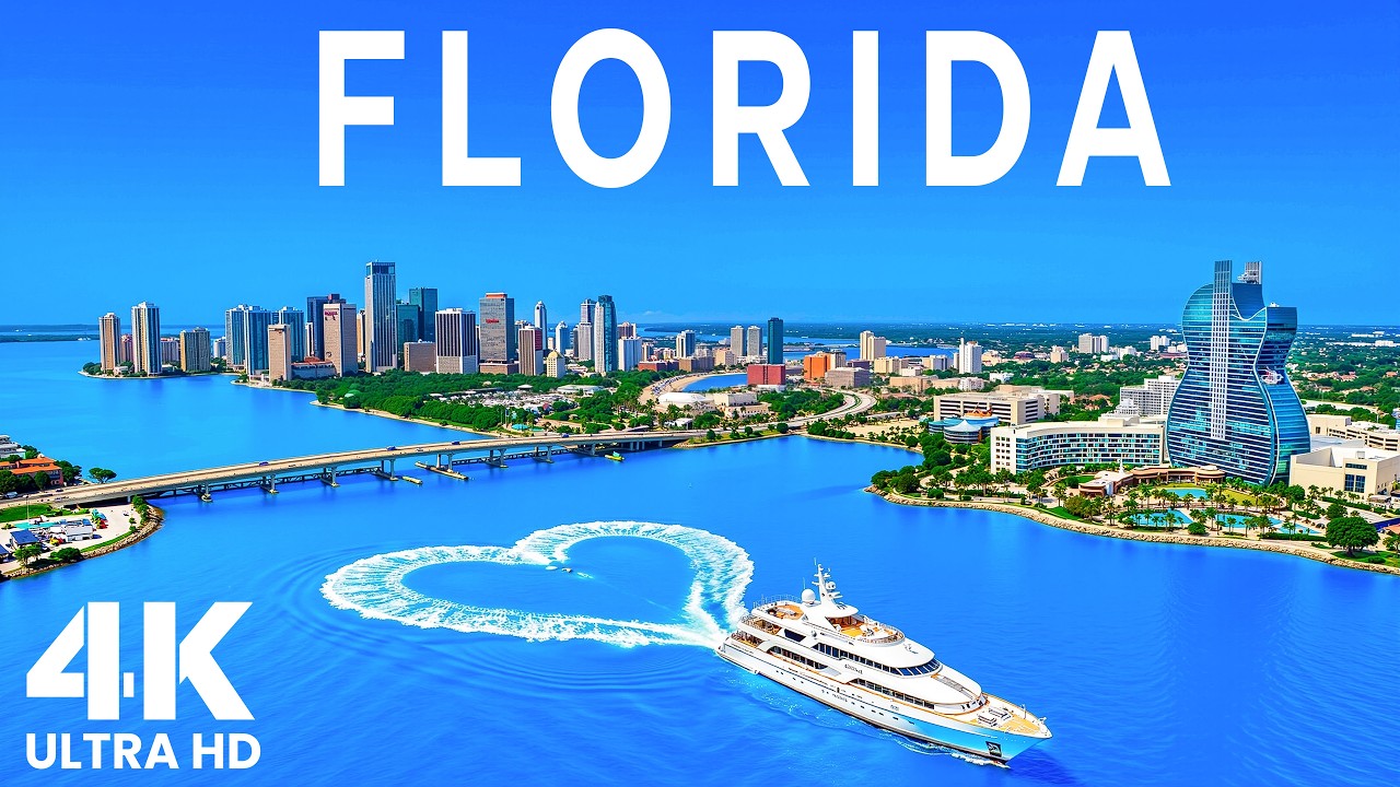 Florida 4K 🇺🇸 | Miami Beach, Florida Keys & Tropical Paradise | Deep House 2026