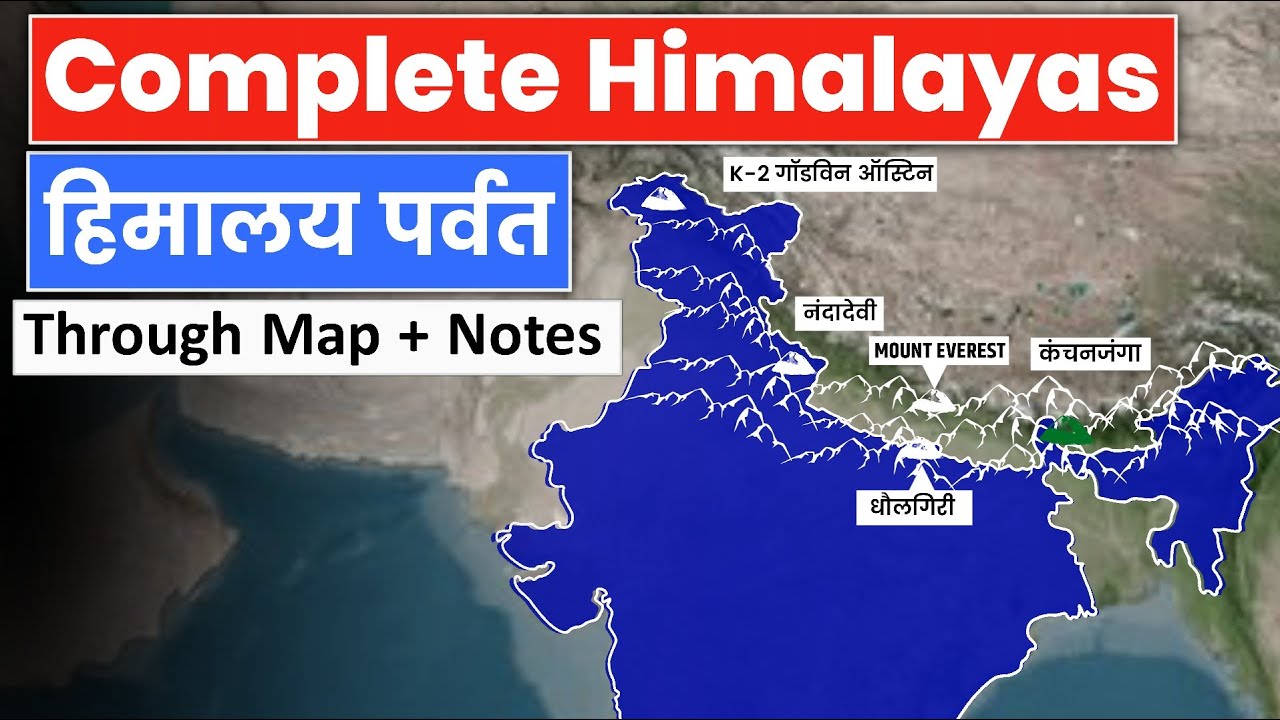Physical features of India | Division of Himalayas | हिमालय का विभाजन