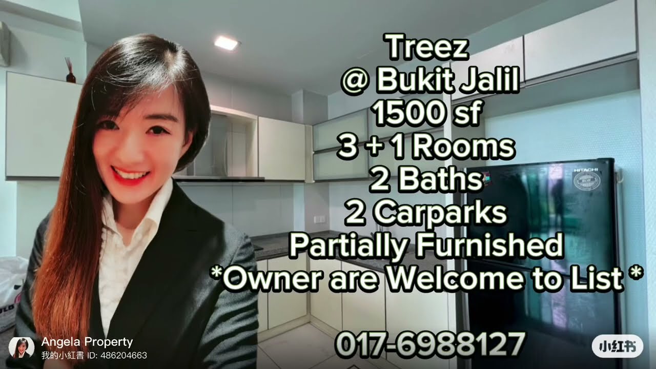 Treez @ Bukit Jalil 1500 sf Partial Furnished for Rent