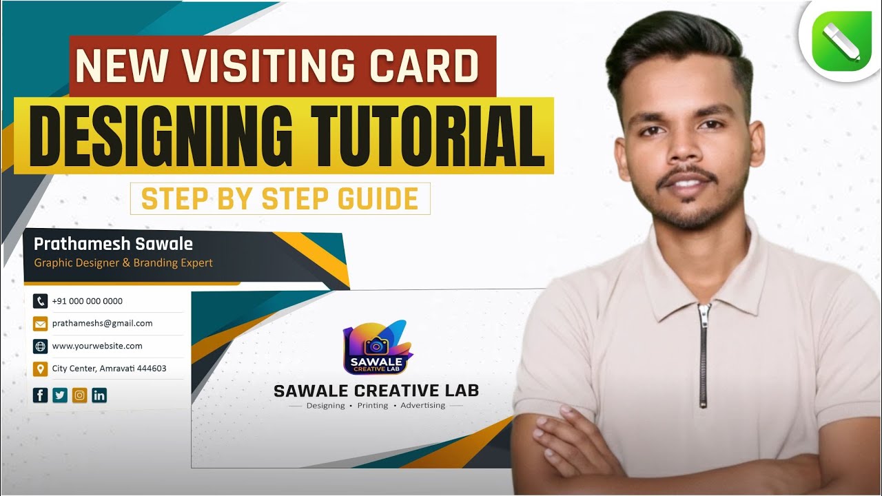 Business Visiting Card Design in CorelDRAW | Complete Tutorial | Marathi Tutorial