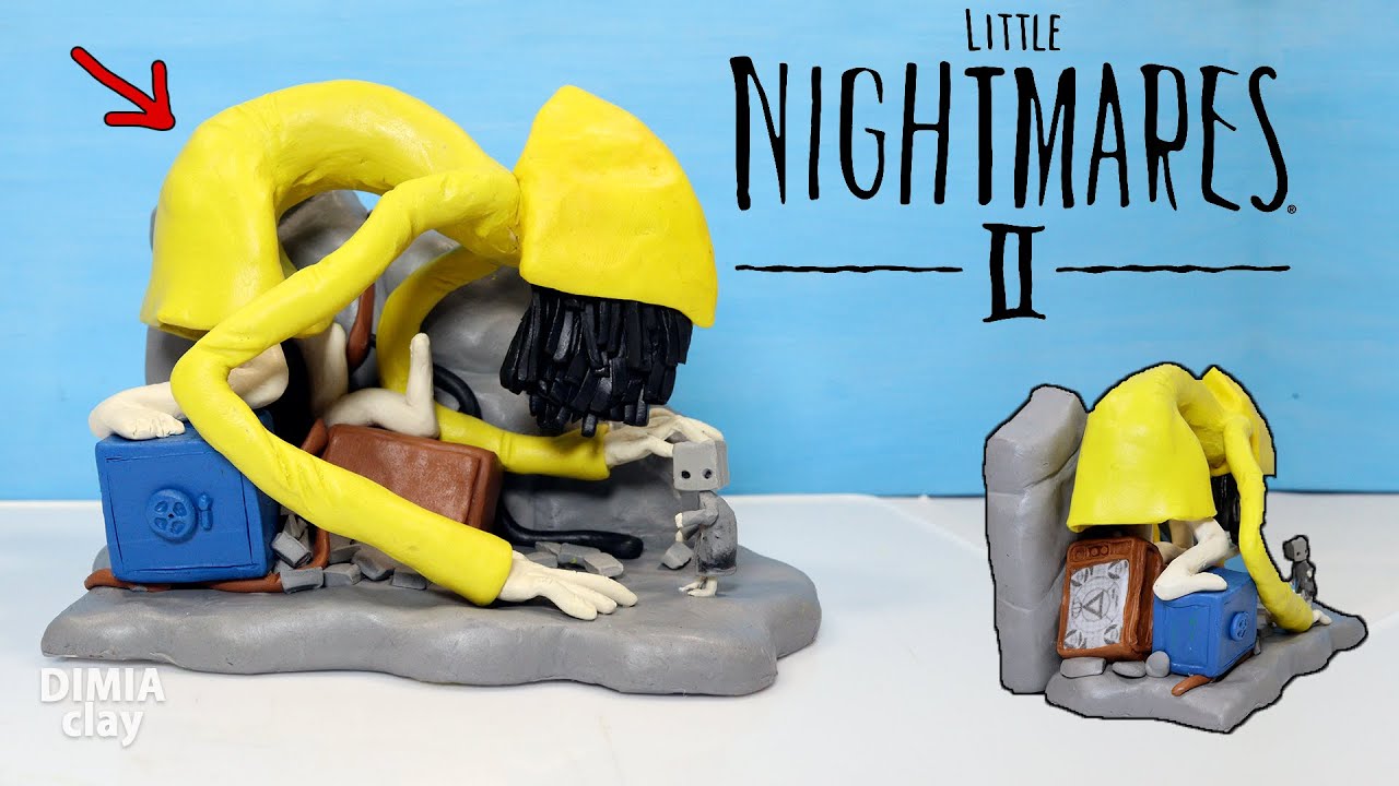 How to make SIX and MONO from plasticine. Little Nightmares 2 diorama by DIMIA CLAY