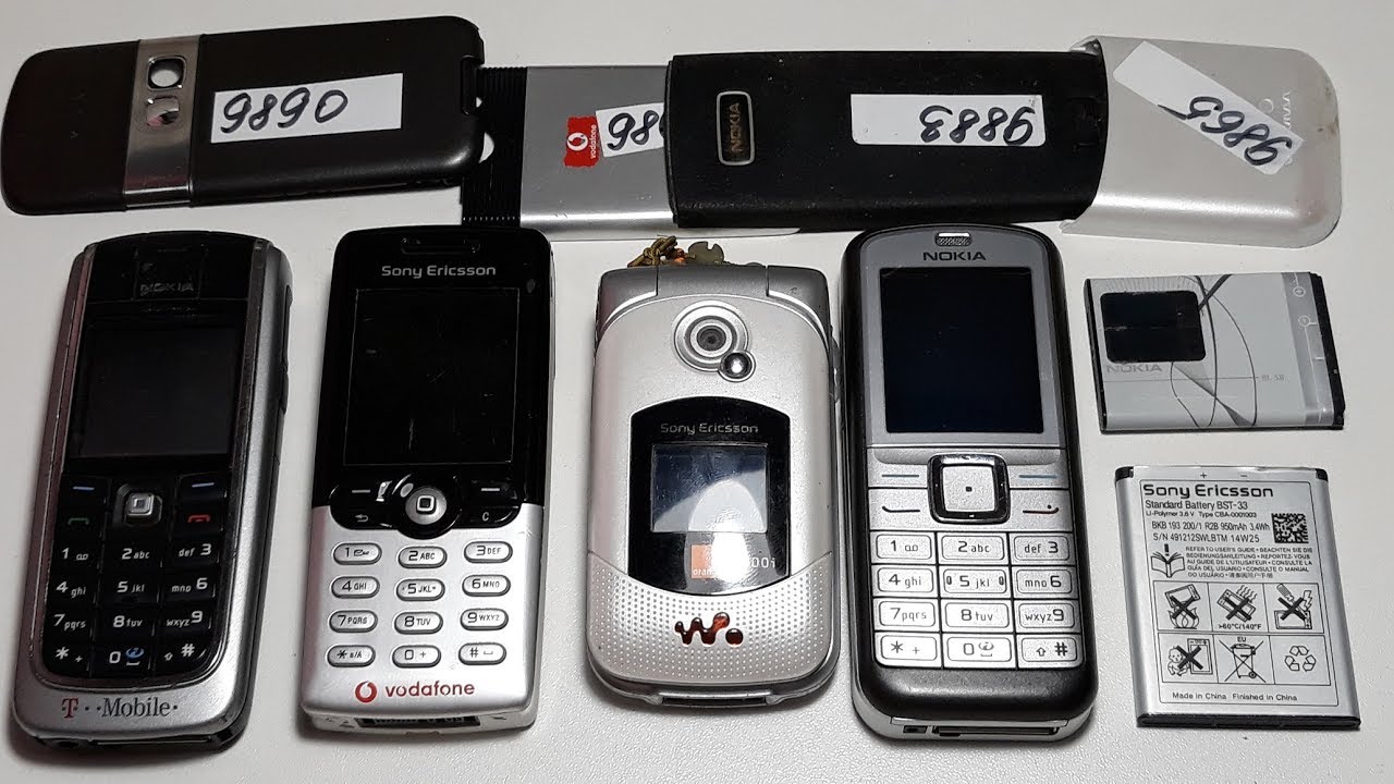 Проверка ретро телефонов из Германии часть 1. Sony Ericsson T610, Sony Ericsson W300i, Nokia 6070