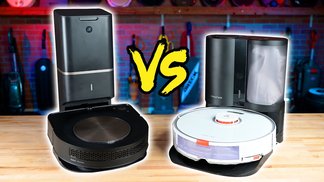 Roomba s9+ против Roborock S7 с автоматической док-станцией — состязания Vacuum Wars!