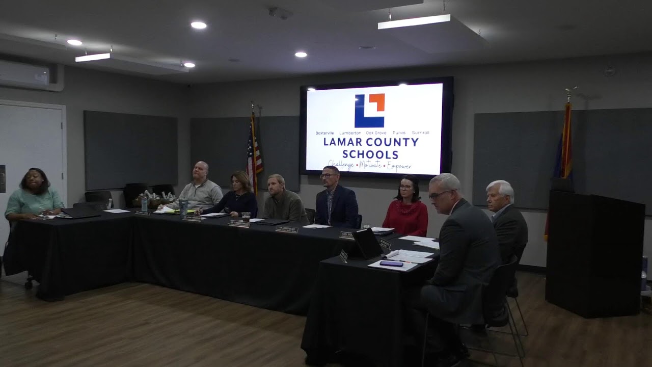 Lamar County Schools January 2026 Board Meeting