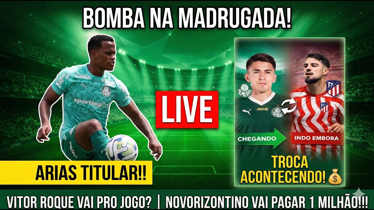 O QUE ESTÁ ACONTECENDO NO PALMEIRAS AGORA? Live da Madrugada!