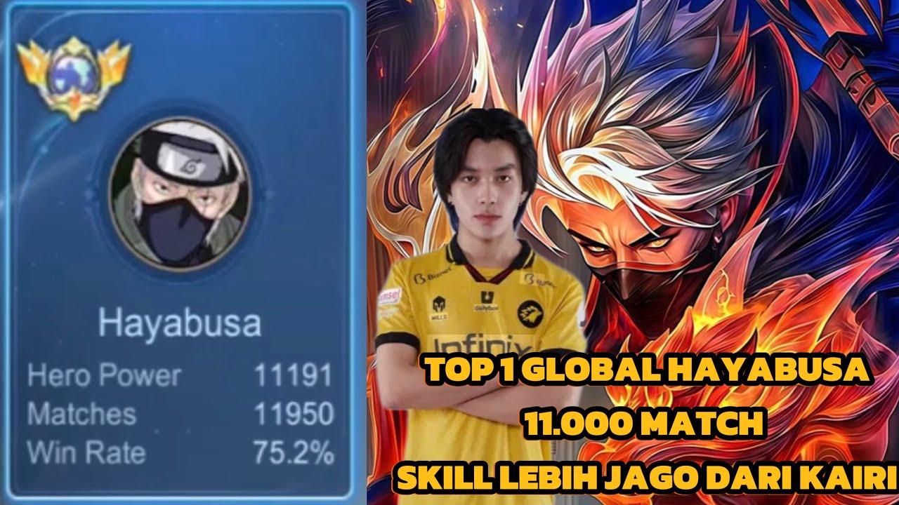 Raja hayabusa top 1 global 11.000 match skill nya lebih jago dari kairi