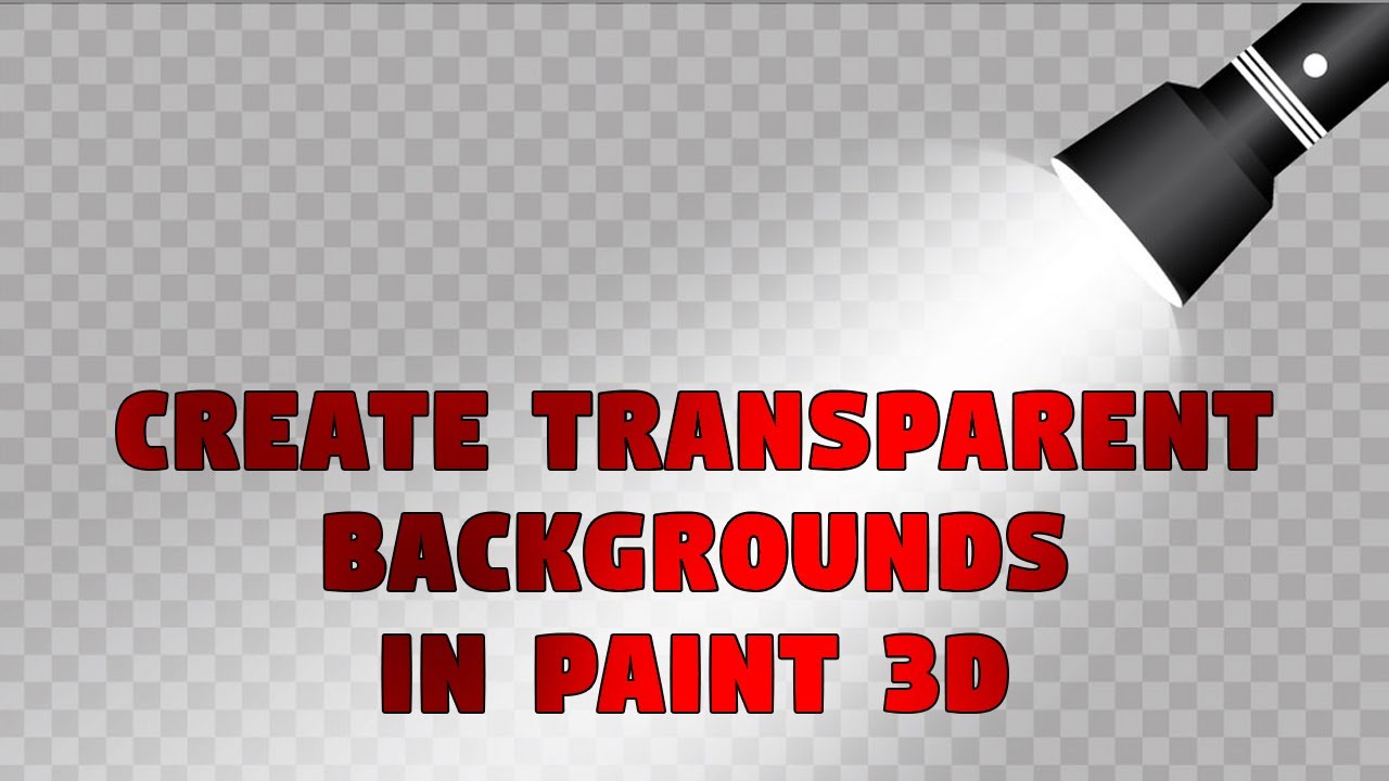 Как сделать прозрачный фон для изображений в Paint 3D