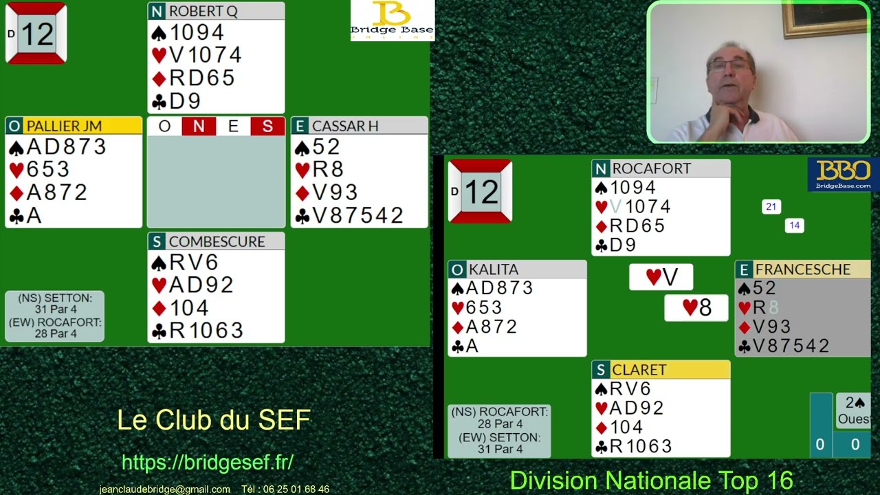 Bridge Division Nationale Top 16