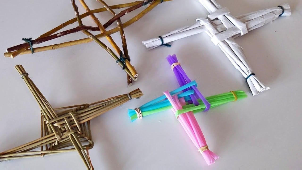 Gardening Shorts from the Children's Garden: How to make a St Brigid's Cross