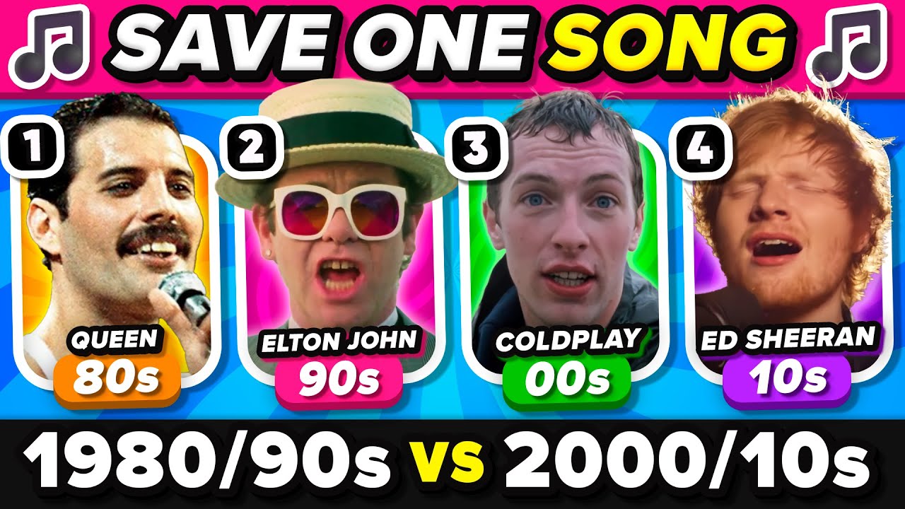 SAVE ONE SONG: 1980/90s vs 2000/10s Songs 🎵 MUSIC QUIZ