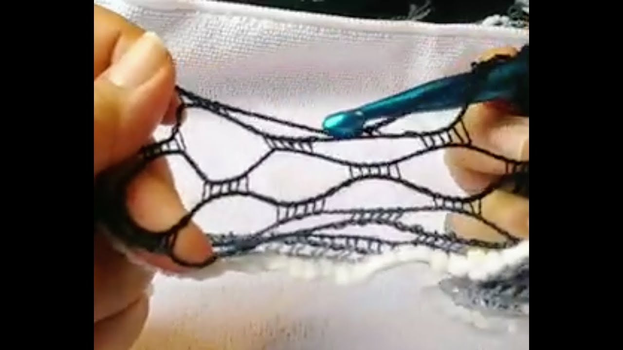 Como tejer Estambre de Red FACIL a crochet/ganchillo