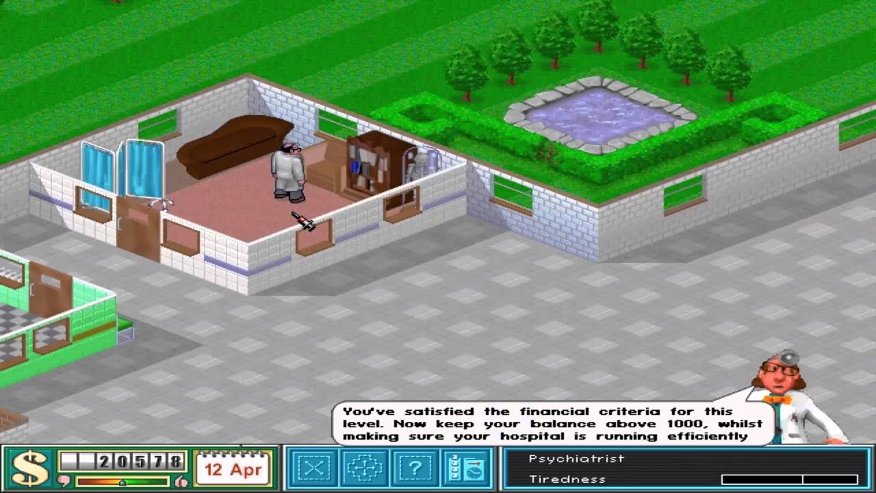 Theme Hospital - 01 - Toxicity Walkthrough Gameplay | Non-commentary