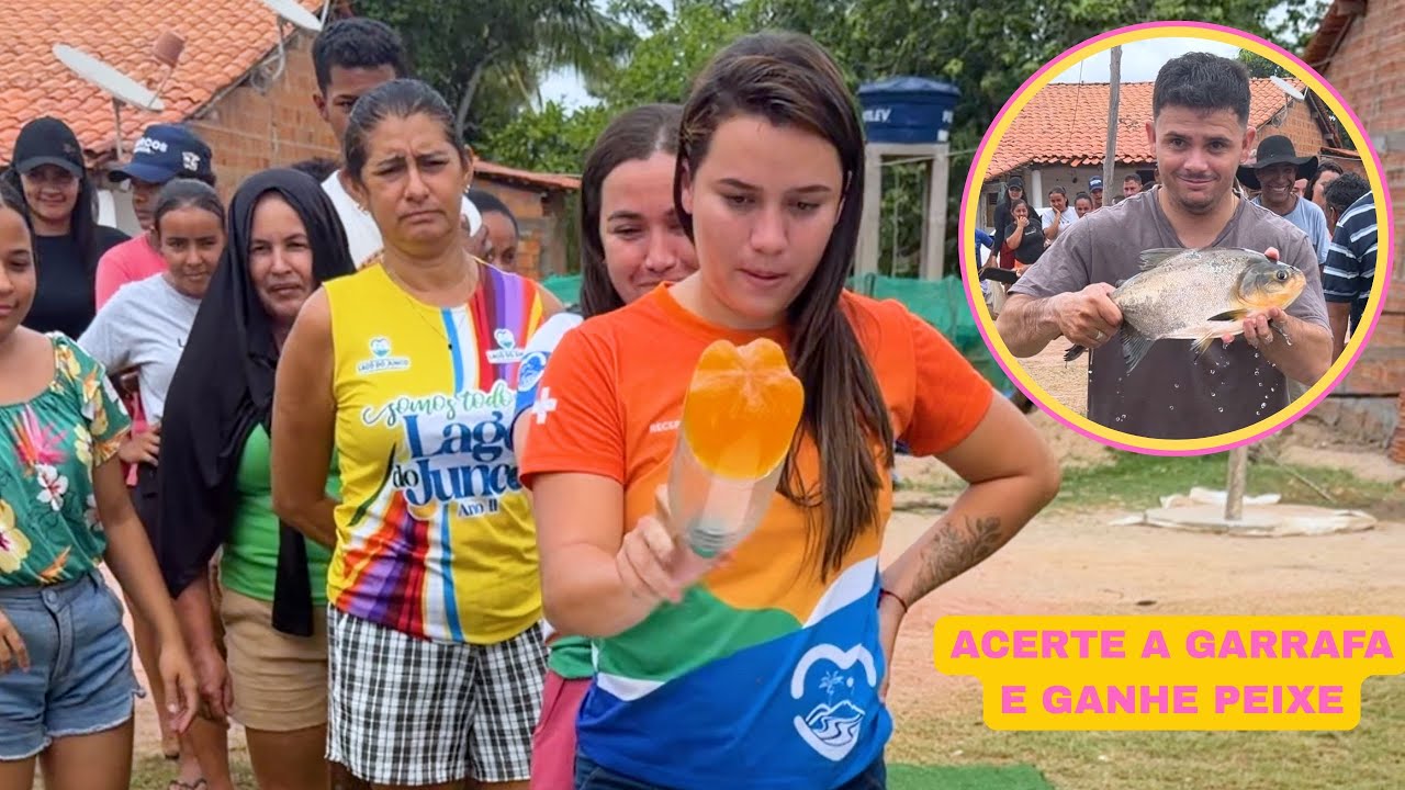 Quem vai conseguir ganha o peixe!