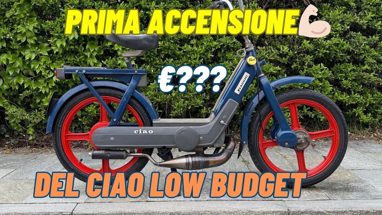 Prima ACCENSIONE del ciao low budget 💪🏻 mi è costato  … €