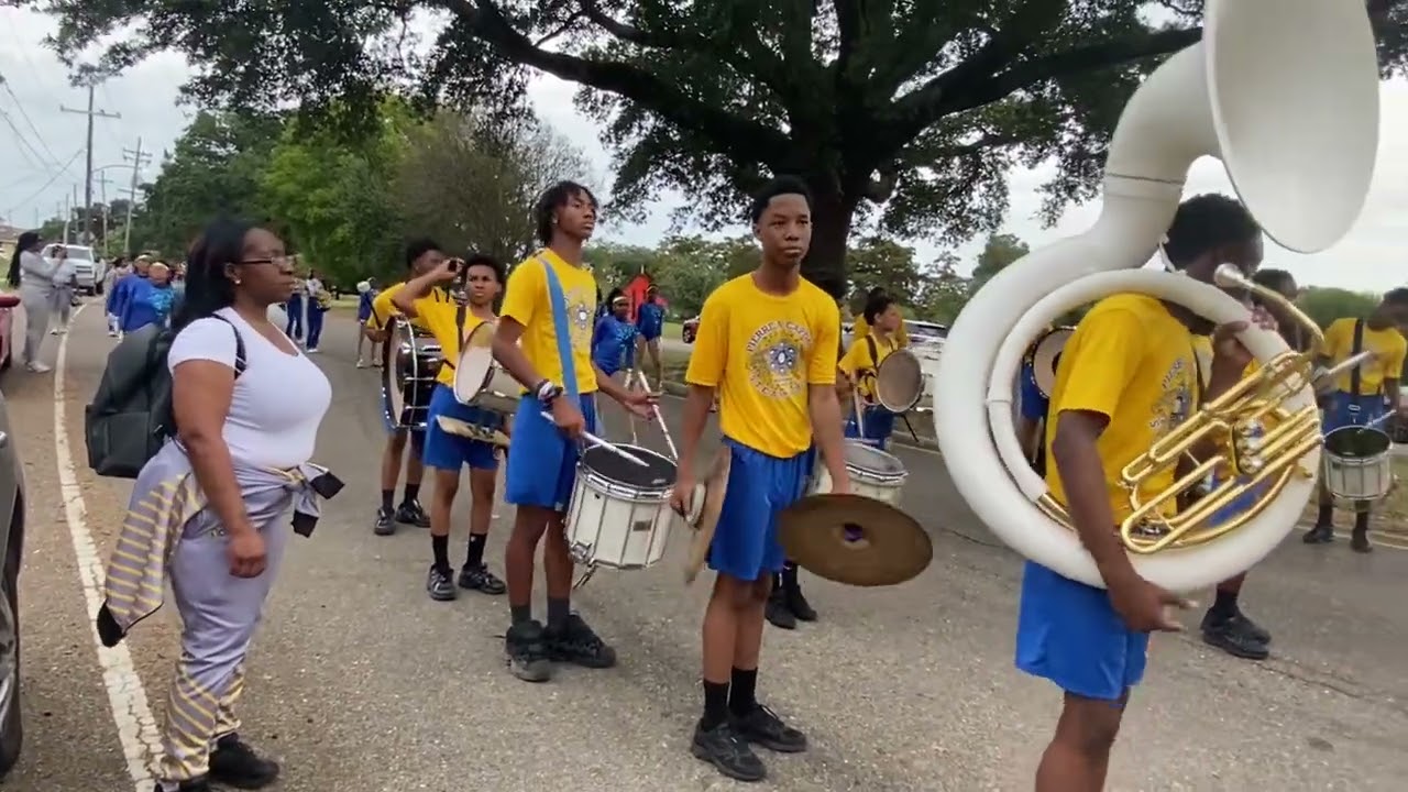 Pierre A. Capdau S.T.E.A.M school marching band at (suno homecoming parade)