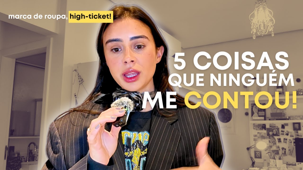 Antes de CRIAR sua marca DE ROUPA, assista esse vídeo! Moda high-ticket