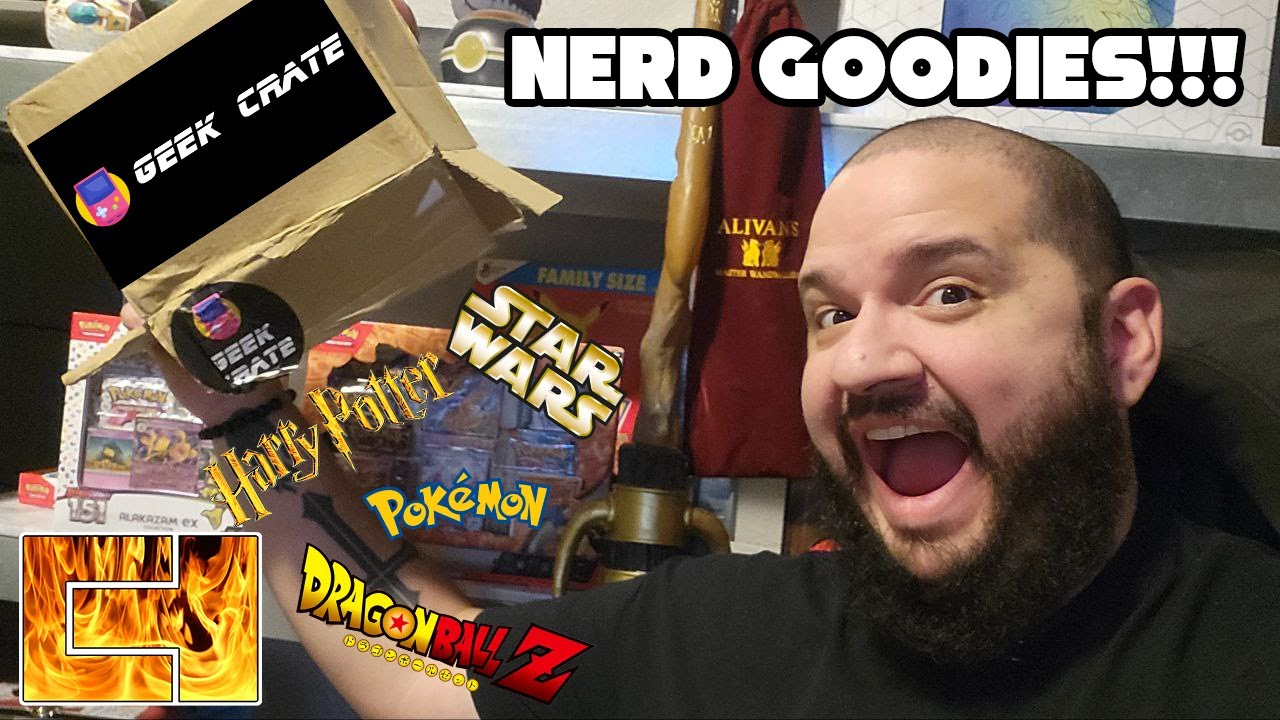 So many awesome things!!!  Opening a Geek Crate box!