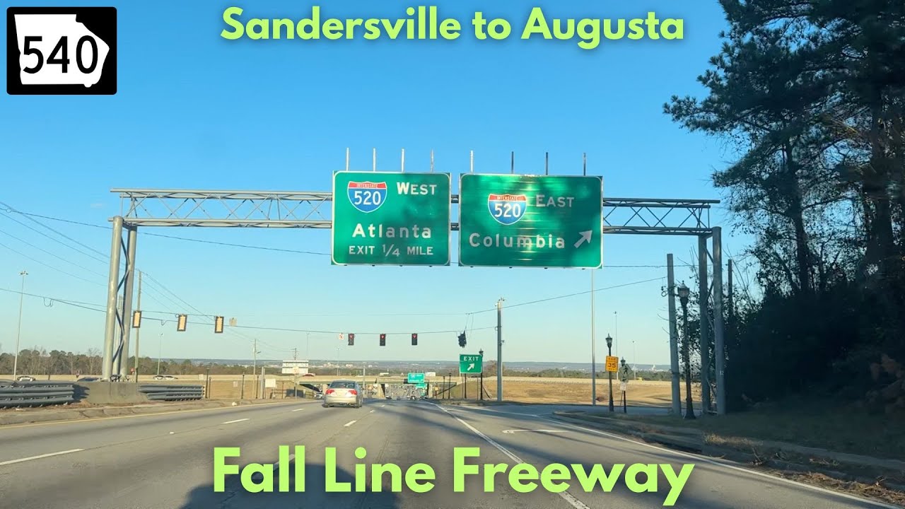 Fall Line Freeway (GA 540 East) - Sandersville, GA to Augusta, GA