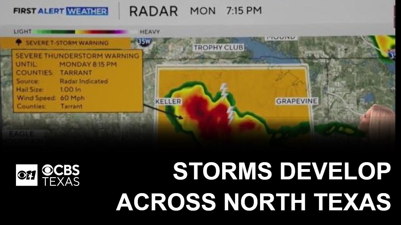 Storms developing across North Texas