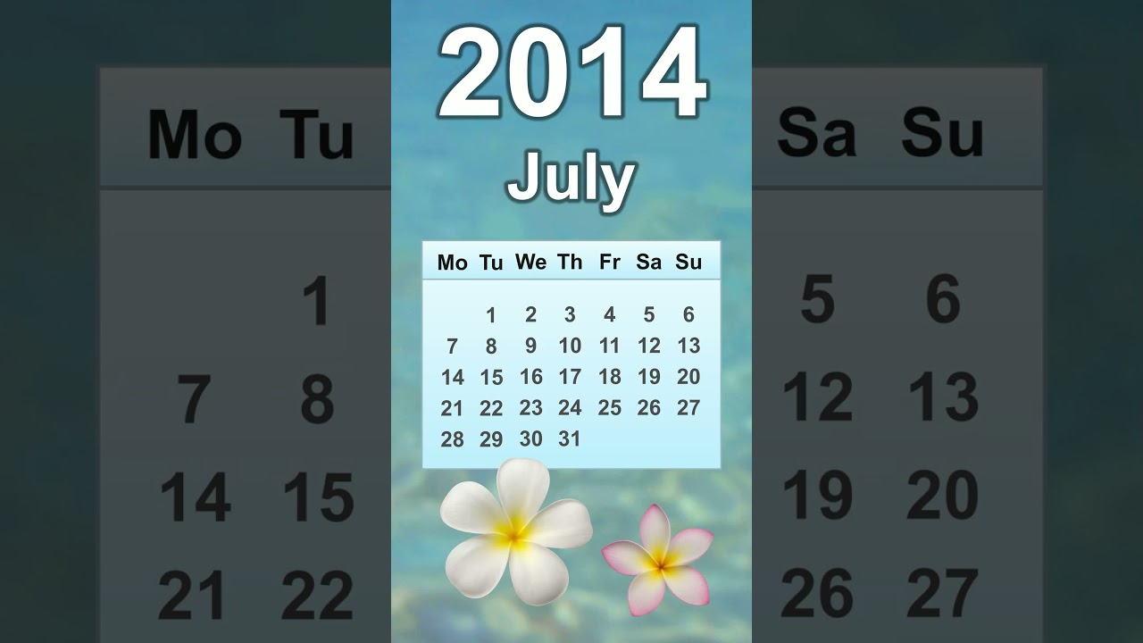 July 2014 Calendar