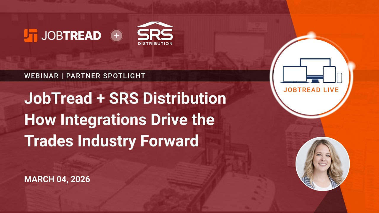 JobTread + SRS Distribution How Integrations Drive the Trades Industry Forward