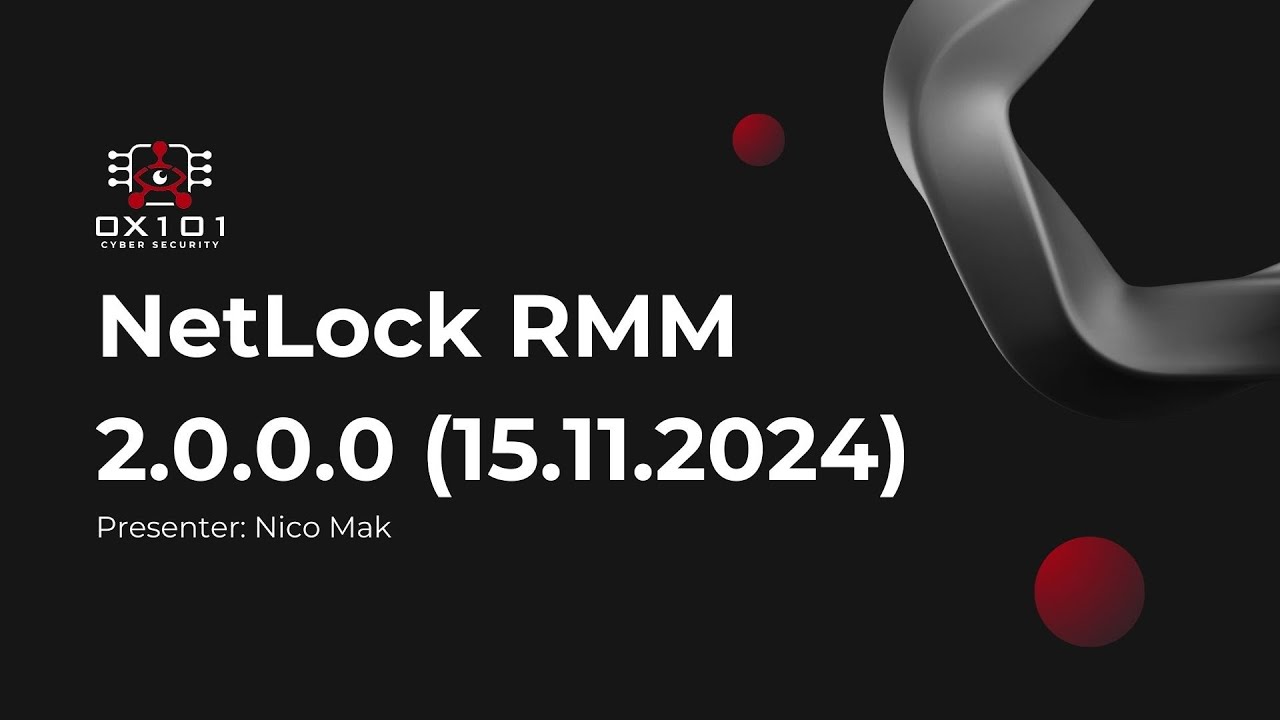 NetLock RMM Web Console Walkthrough 2.0.0.0 (15.11.2024)