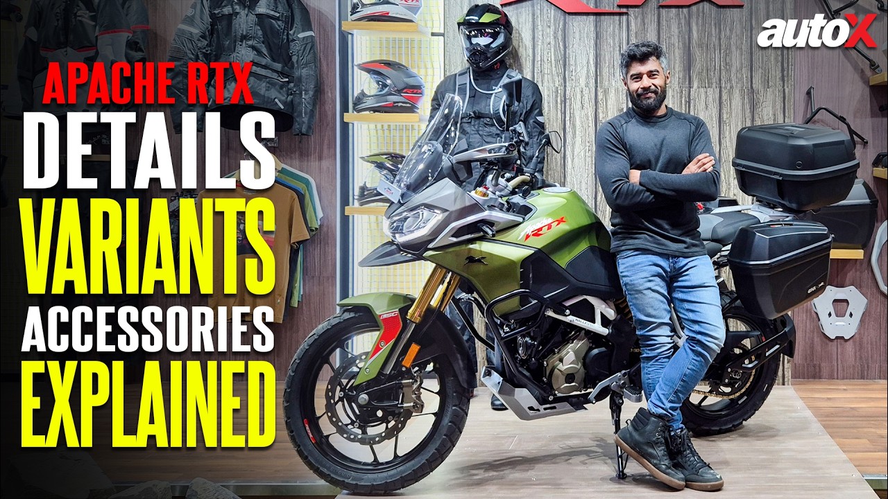 Обзор TVS Apache RTX – варианты, аксессуары и подробная информация | autoX