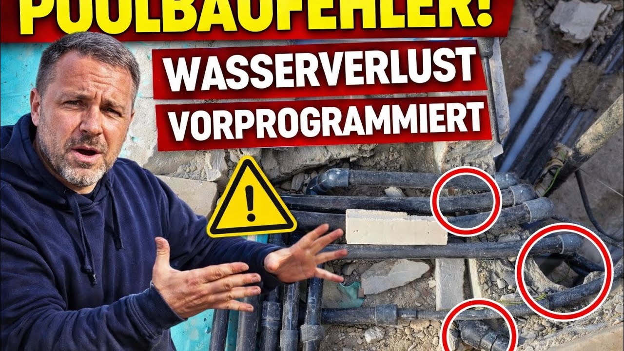 Poolbau ist nichts für Hobbybastler! 💧 Typische Poolbaufehler & Wasserverlust vermeiden