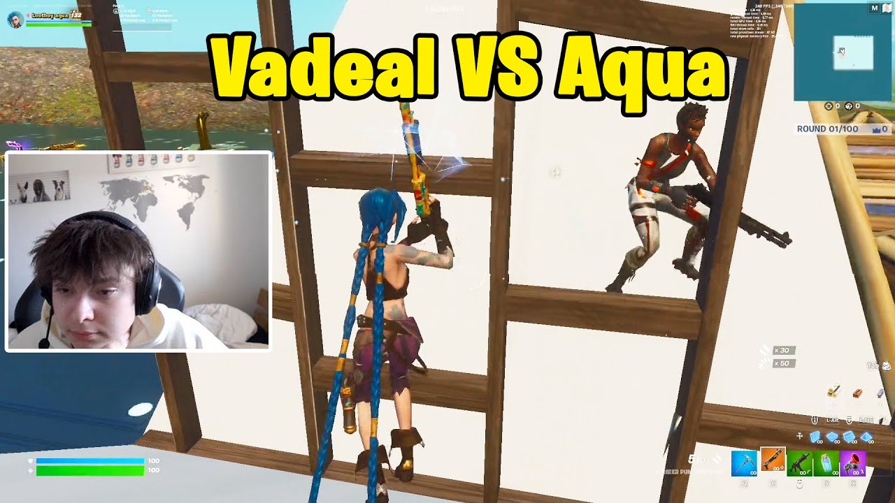Vadeal VS Aqua 1v1 Buildfights! - Fortnite 1v1