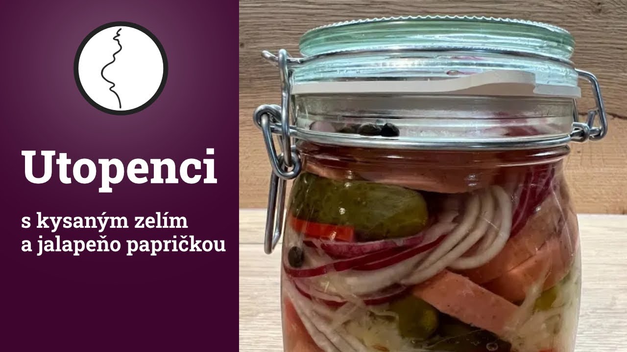 Utopenci s kysaným zelím a jalapeňo papričkou