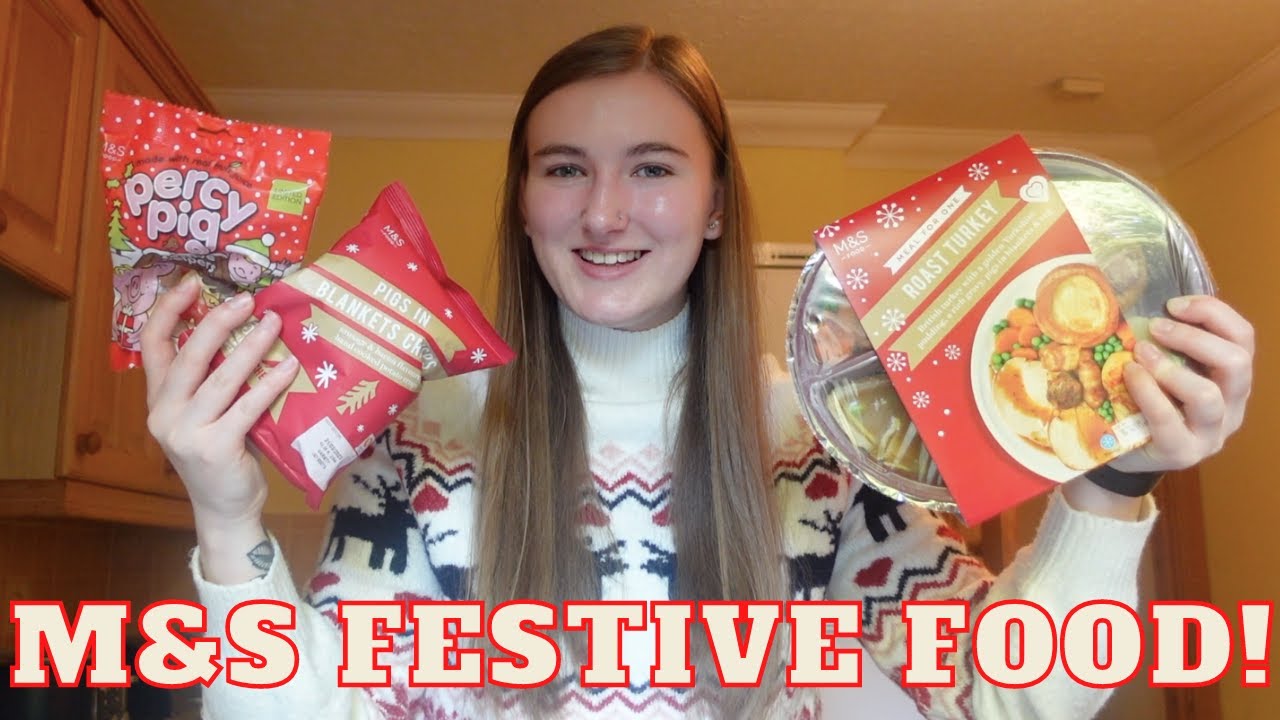 Eating M&S Festive Food for 24 Hours!