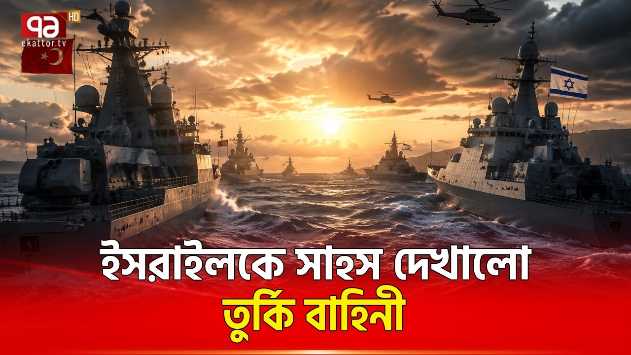 সাগরে ইসরাইলের মুখোমুখি তুরস্ক | Turkey Israel Relations | Ekattor TV